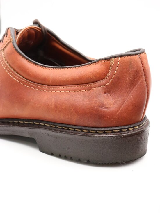 Allen Edmonds Wilbert Mens Tan Leather Split‎ Toe Derby Shoe Handcrafted USA 8.5 Allen Edmonds Men Wilbert Oxford Split Toe Shoe 1930 Brown  main image 4
